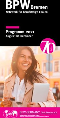 BPWBremen Programm 2021 - August bis Dezember Netzwerk für berufstätige Frauen