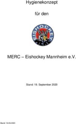 Hygienekonzept f&uuml;r den MERC - Eishockey Mannheim e.V - Stand: 19. September 2020