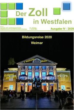 Bildungsreise 2020 Weimar - Ausgabe IV / 2020 - BDZ