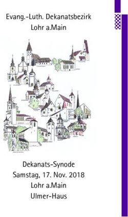 Evang.-Luth. Dekanatsbezirk Lohr a.Main - Dekanats-Synode Samstag, 17. Nov. 2018 Lohr a.Main Ulmer-Haus - Dekanat Lohr