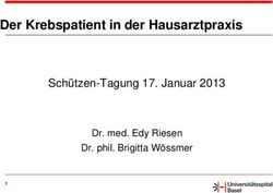 Der Krebspatient in der Hausarztpraxis - Sch&uuml;tzen-Tagung 17. Januar 2013 Dr. med. Edy Riesen - Klinik Sch&uuml;tzen Rheinfelden