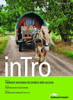 TIERISCH NACHHALTIG DURCH DEN ALLTAG - September 2021