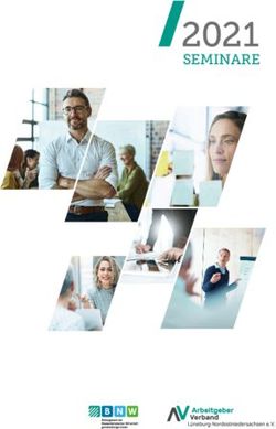 2021 SEMINARE - Arbeitgeberverband Lüneburg