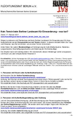 FLÜCHTLINGSRAT BERLIN e.V - Menschenrechte kennen keine Grenzen - Flüchtlingsrat Berlin