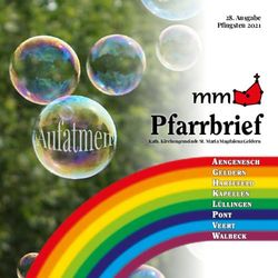 Pfarrbrief Pfarrbrief - Ausgabe Pfingsten 2021 - Kath. Kirchengemeinde St. Maria Magdalena Geldern