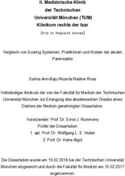 II. Medizinische Klinik der Technischen Universität München (TUM) Klinikum rechts der Isar - mediaTUM