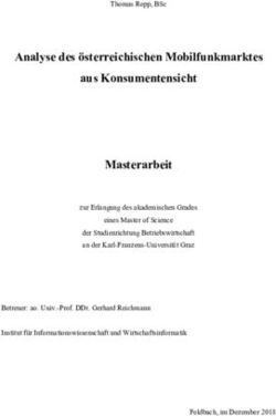 Analyse des &ouml;sterreichischen Mobilfunkmarktes aus Konsumentensicht Masterarbeit - unipub