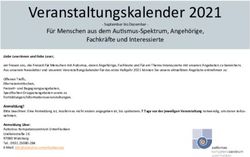 Veranstaltungskalender 2021 - Autismus Kompetenzzentrum ...