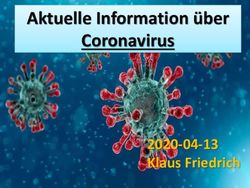 Aktuelle Information &uuml;ber Coronavirus - 2020-04-13 Klaus Friedrich