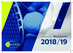 2018 /19 PROGRAMM - Marco Stöckli