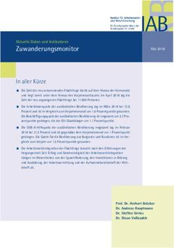 Zuwanderungsmonitor Aktuelle Daten und Indikatoren - IAB