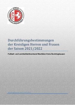 Durchfu hrungsbestimmungen der Kreisligen Herren und Frauen der Saison 2021/2022 - Fu&szlig;ball- und Leichtathletikverband Westfalen Kreis Recklinghausen