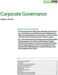 Corporate Governance - Migros Bank