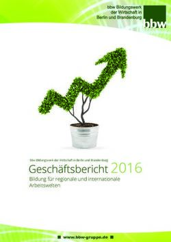 Geschäftsbericht 2016 - Bildung für regionale und internationale Arbeitswelten www.bbw-gruppe.de - bbw Ostbrandenburg