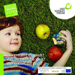 Wer ernährt die Welt? Wer verzehrt die Welt? Wer erklärt die Welt? - Ökosoziales Forum