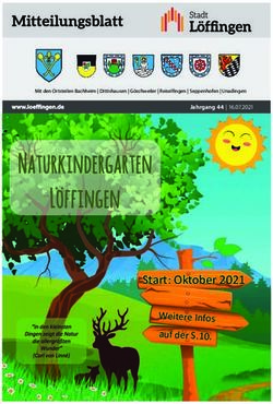 Start: Oktober 2021 Weitere Infos auf der S. 10 - Jahrgang 44 - Löffingen