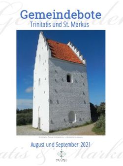 Gemeindebote Trinitatis und St. Markus - August und September 2021 - Ev.-Luth ...