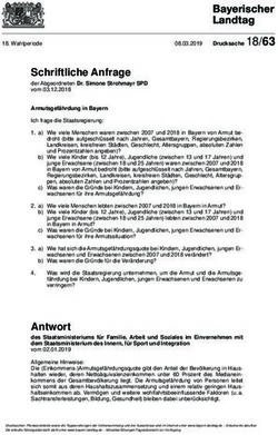 Schriftliche Anfrage der Abgeordneten Dr. Simone Strohmayr SPD vom 03.12.2018 - Bayerischer Landtag