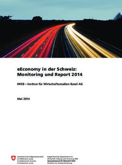 EEconomy in der Schweiz: Monitoring und Report 2014 - IWSB - Institut für Wirtschaftsstudien Basel AG Mai 2014