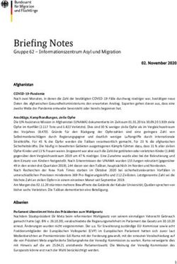 Briefing Notes Gruppe 62 - Informationszentrum Asyl und Migration - BAMF