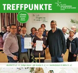 TREFFPUNKTE 1/2020 Dezember - Kirche im Leipziger S&uuml;den