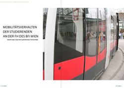 Mobilitätsverhalten der studierenden an der Fh des bFi Wien - Claudia Cepko, Lukas Grill, Sophia Hammer, Christian Raab