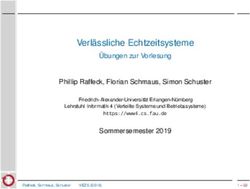 Verlässliche Echtzeitsysteme - Übungen zur Vorlesung Phillip Raffeck, Florian Schmaus, Simon Schuster - FAU