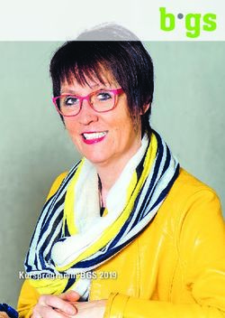 Kursprogramm BGS 2019 - BGS-Chur