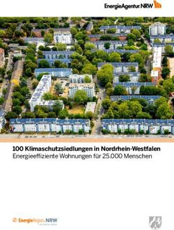 100 Klimaschutzsiedlungen in Nordrhein-Westfalen Energieeffiziente Wohnungen für 25.000 Menschen