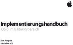 Implementierungshandbuch - iOS 6 im Bildungsbereich