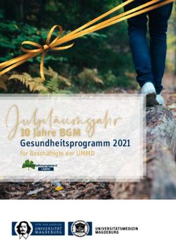 Jubil&auml;umsjahr 10 Jahre BGM - Gesundheitsprogramm 2021 - Universit&auml;tsklinikum ...