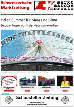 Schweizerische Marktzeitung - Schweizerischer Marktverband