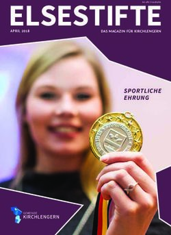 ELSESTIFTE SPORTLICHE EHRUNG - APRIL 2018