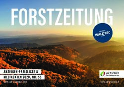 ANZEIGEN-PREISLISTE & MEDIADATEN 2020, NR . 55 - G&uuml;ltig ab 1. Oktober 2019 - Forstzeitung