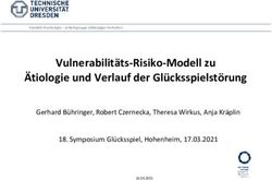 Vulnerabilitäts Risiko Modell zu Ätiologie und Verlauf der Glücksspielstörung
