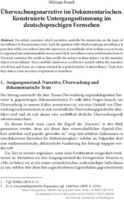 &Uuml;berwachungsnarrative im Dokumentarischen. Konstruierte Untergangsstimmung im deutschsprachigen Fernsehen - Peter Lang Publishing