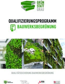 QUALIFIZIERUNGSPROGRAMM BAUWERKSBEGRÜNUNG - QUALITÄTSSICHERUNG BAUWERKSBEGRÜNUNG - GrünStattGrau