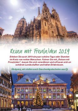 Reisen mit Freu(n)den 2019 - Touristik Service Baumgartner