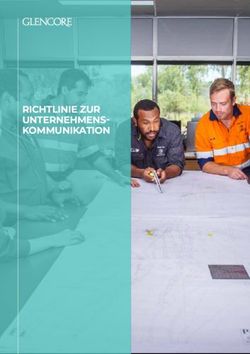 RICHTLINIE ZUR UNTERNEHMENS-KOMMUNIKATION