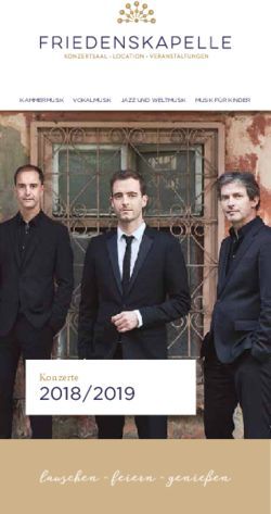 2018/2019 Konzerte - Friedenskapelle M&uuml;nster