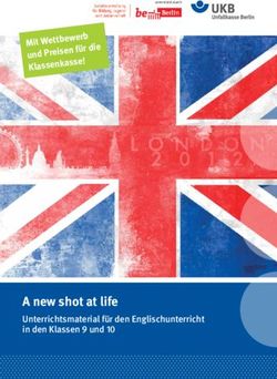 A new shot at life Unterrichtsmaterial für den Englischunterricht in den Klassen 9 und 10 - DGUV Publikationen