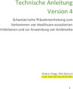 Technische Anleitung Version 4 - Schweizerische Prävalenzerhebung zum Vorkommen von Healthcare-assoziierten Infektionen und zur Anwendung von ...