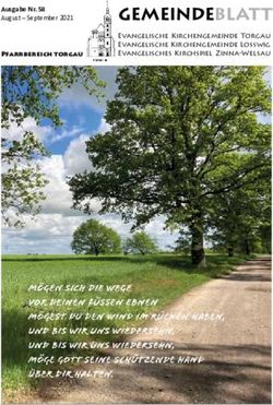Gemeindeblatt Ausgabe Nr. 58 August - September 2021 - Evangelische ...