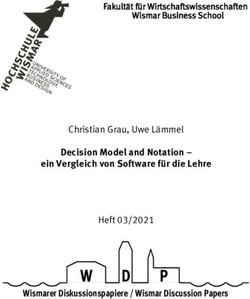 Decision Model and Notation - ein Vergleich von Software f&uuml;r die Lehre - Christian Grau, Uwe L&auml;mmel Heft 03/2021 - Fakult&auml;t ...