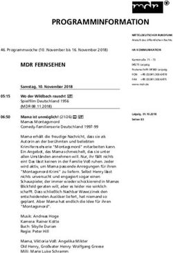 PROGRAMMINFORMATION - MDR