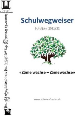 Schulwegweiser - "Z&auml;me wachse - Z&auml;mewachse" - Schuljahr 2021/22 - in Ufhusen