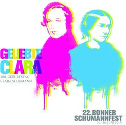 SCHUMANNFEST 200. GEBURTSTAG CLARA SCHUMANN