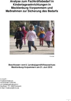Analyse zum Fachkräftebedarf in Kindertageseinrichtungen in Mecklenburg-Vorpommern und Maßnahmen zur Sicherung des Bedarfs - Kommunaler ...