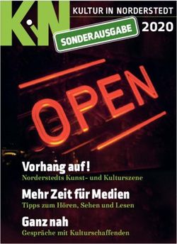 2020 KULTUR IN NORDERSTEDT - Vorhang auf ! Mehr Zeit f&uuml;r Medien Ganz nah - TriB&uuml;hne ...