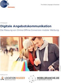 Digitale Angebotskommunikation - Die Messung von Online-Offline-Conversion mobiler Werbung - GS1 Germany